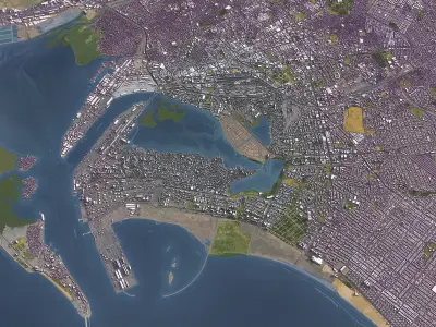 Karachi - Topography Terrain 3D Model 3D Model Pack