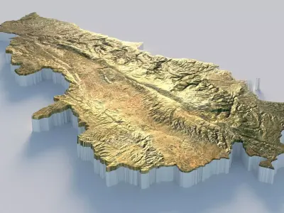 Lebanon Terrain Country 3D model