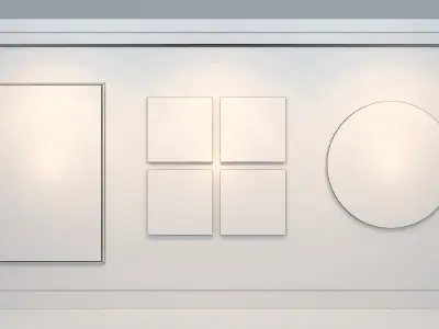 FRAME LOTUS LEAF Low-poly 3D model