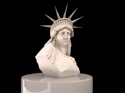Statue of Liberty LowPoly Low-poly 3D model