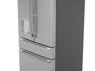 GE Profile French-Door Refrigerator PVD28BYNFS 3D model