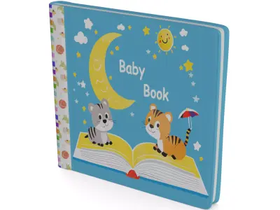 Baby and educational toys Baby Book 3D model