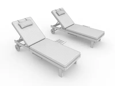Sun Lounger 05 3D model