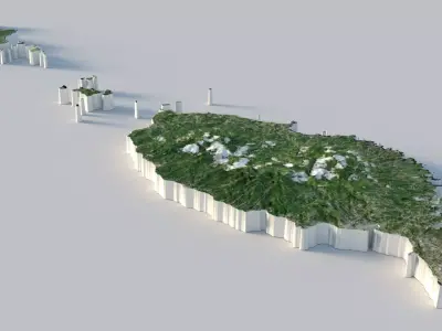 Grenada Terrain Country 3D model