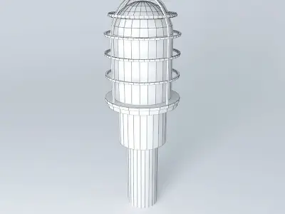 Deck Lamp Cage Lamp  Light Free 3D model