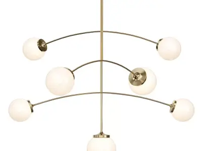 Prescott Large Mobile Chandelier 3D model