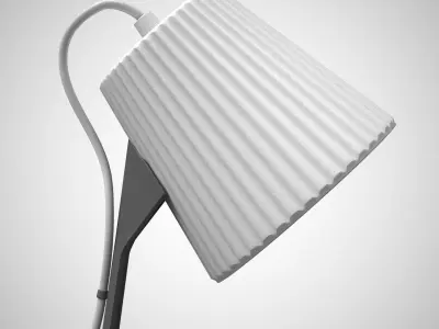 SVALLET work Lamp grey white Low-poly 3D model