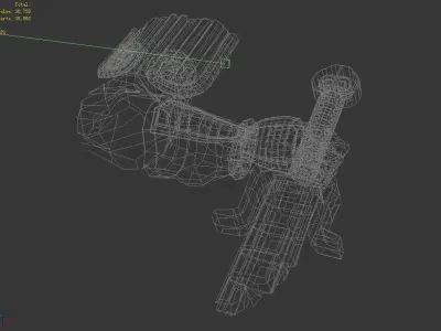 Broken Soldier Statue - Stone Rubble 06 3D model