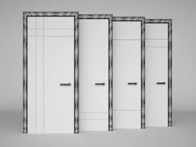 Classic Door 02 Free 3D model