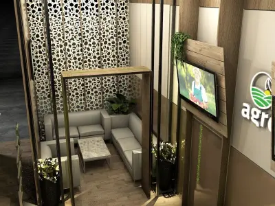 exhibition trade show stand 3D model