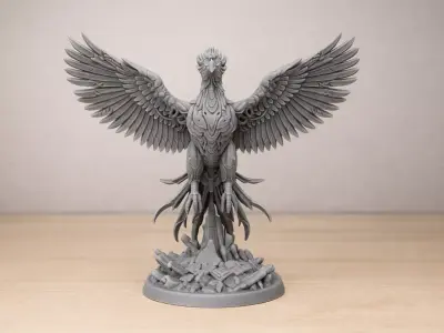 Mechanical Phoenix Rising 3D print model