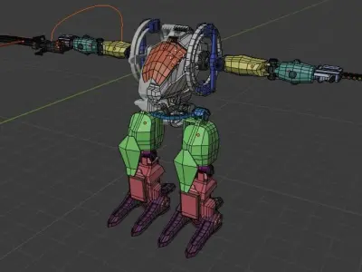 Avatar AMP suit Exoskeleton Robot Low-poly 3D model