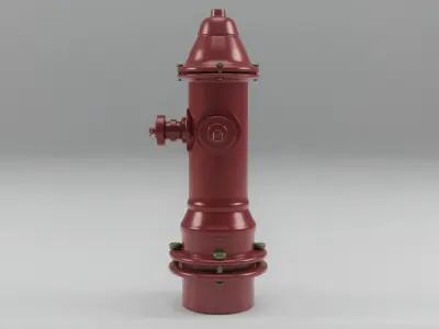  Fire hydrant Low-poly 3D model