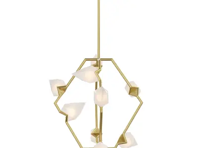 Roll Hill Seed 01 by Bec Brittain Chandelier Lamp 3D model