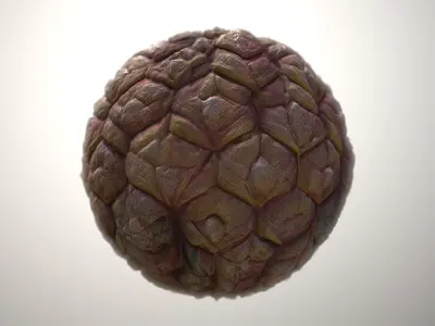 Material Skin Monster 28 Seamless PBR Texture Texture