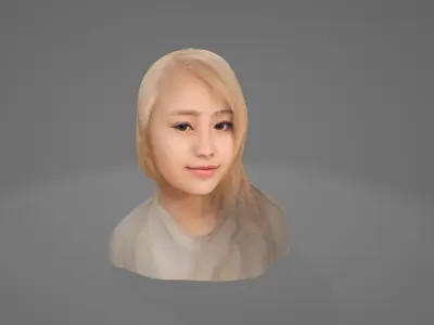 Character No 4  Not Rigged 3D model Low-poly 3D model