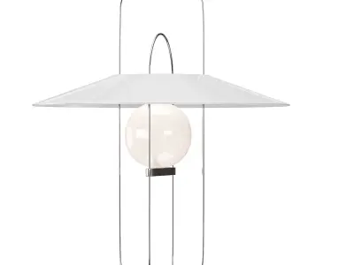 Setareh Medium Glass Table Lamp 3D model