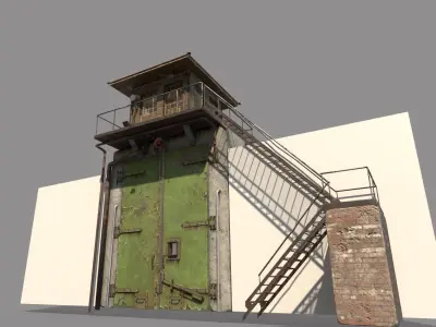 Old Prison Gate 3D model