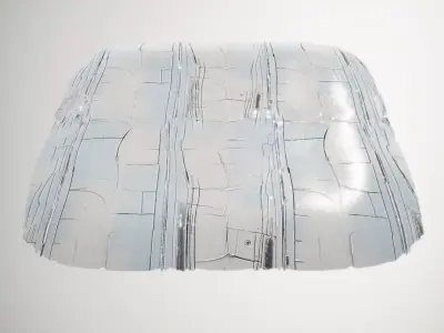 HQ PBR Textures Set SciFi Metal Panels Glossy Texture