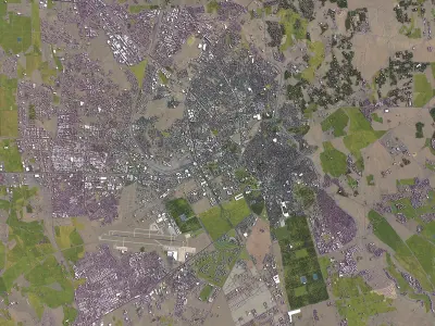 Marrakesh - 3D City Model Low-poly 3D model