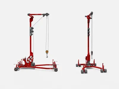 sci fi lifting and loading equipment 3D model