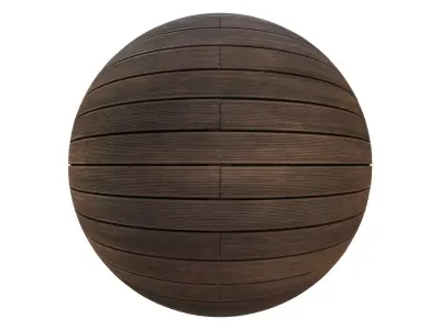 Dark oak decking texture 3D model