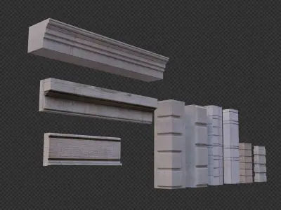 Buildings Asset Pack  212 Assets - 50 buildings plus 162 modular 3D model