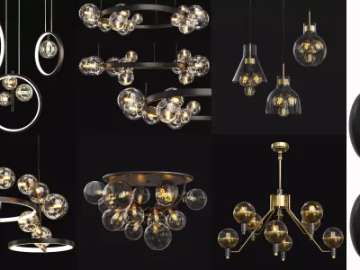 Lampatron  pendant lamps 3D Model Pack