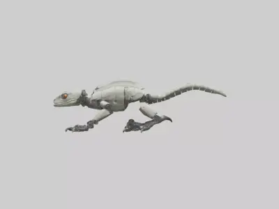 Robot version of a robot lizard model 3D model