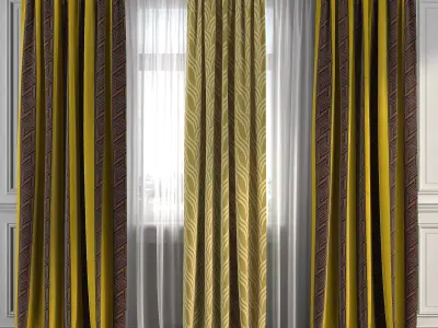 Curtain Set 257 3D model