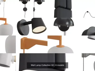 Wall Lamp Collection 02 3D Model Pack