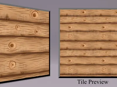 Cartoon Wood Textures Pack 50 - 10x PNG  Texture