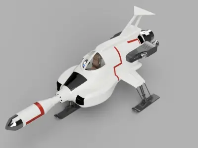UFO Interceptor 3D print model
