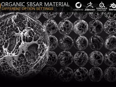  200 Silver Organic Materials Texture