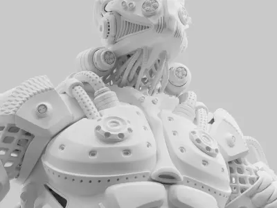 Sci Fi - Character 02 - Bust 3D model