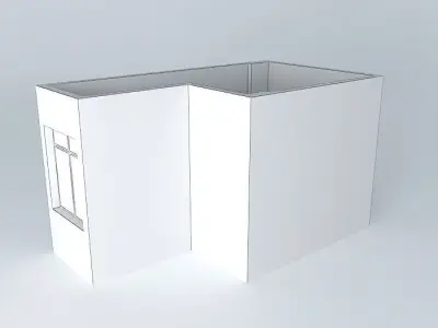 quelorkut building with window Free 3D model