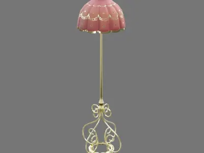 Floor Lamp Low-poly 3D model