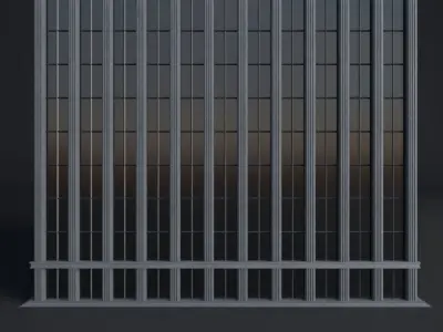 SKYSCRAPER CITY BUILDING 05 Low-poly 3D model