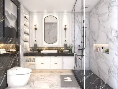 Modern Bathroom 3D model