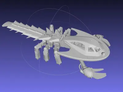 Dinotopia Eurypterid Walker Sea Scorpion Mech Model 3D print model