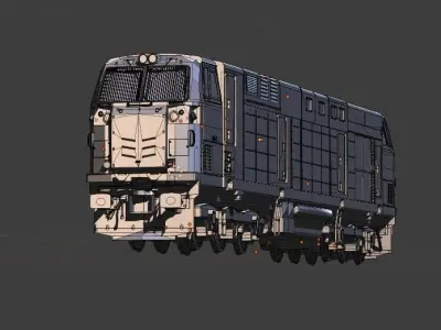 GE ES30ACI Locomotive Low-poly 3D model