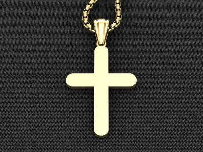 Cross Light Gold 3CP077 3DM STL 3D model