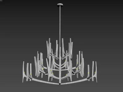 Tusk Chandelier 2 3D model