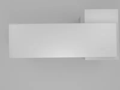 A33 Modern Office Desk Free 3D model