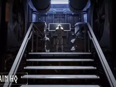 Modular Sci Fi Outpost Low-poly 3D model