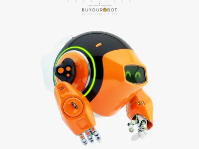 Dog walker III bot 3D model