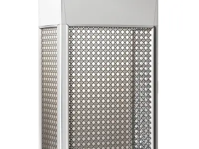 Florence rattan wall lantern FV3  3D model