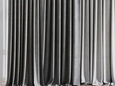 curtains 01 Low-poly 3D model