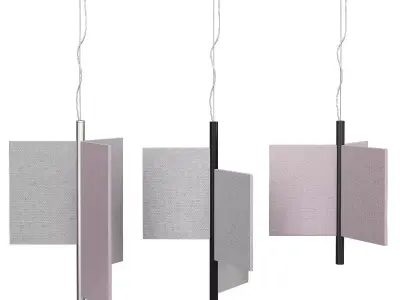 LUCEPLAN TRYPTA Direct-indirect pandant light low poly 3d model Low-poly 3D model