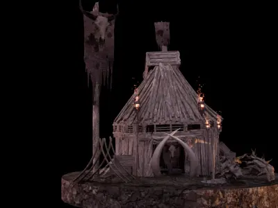 Fantasy Temple 3D Asset Pack  3D model